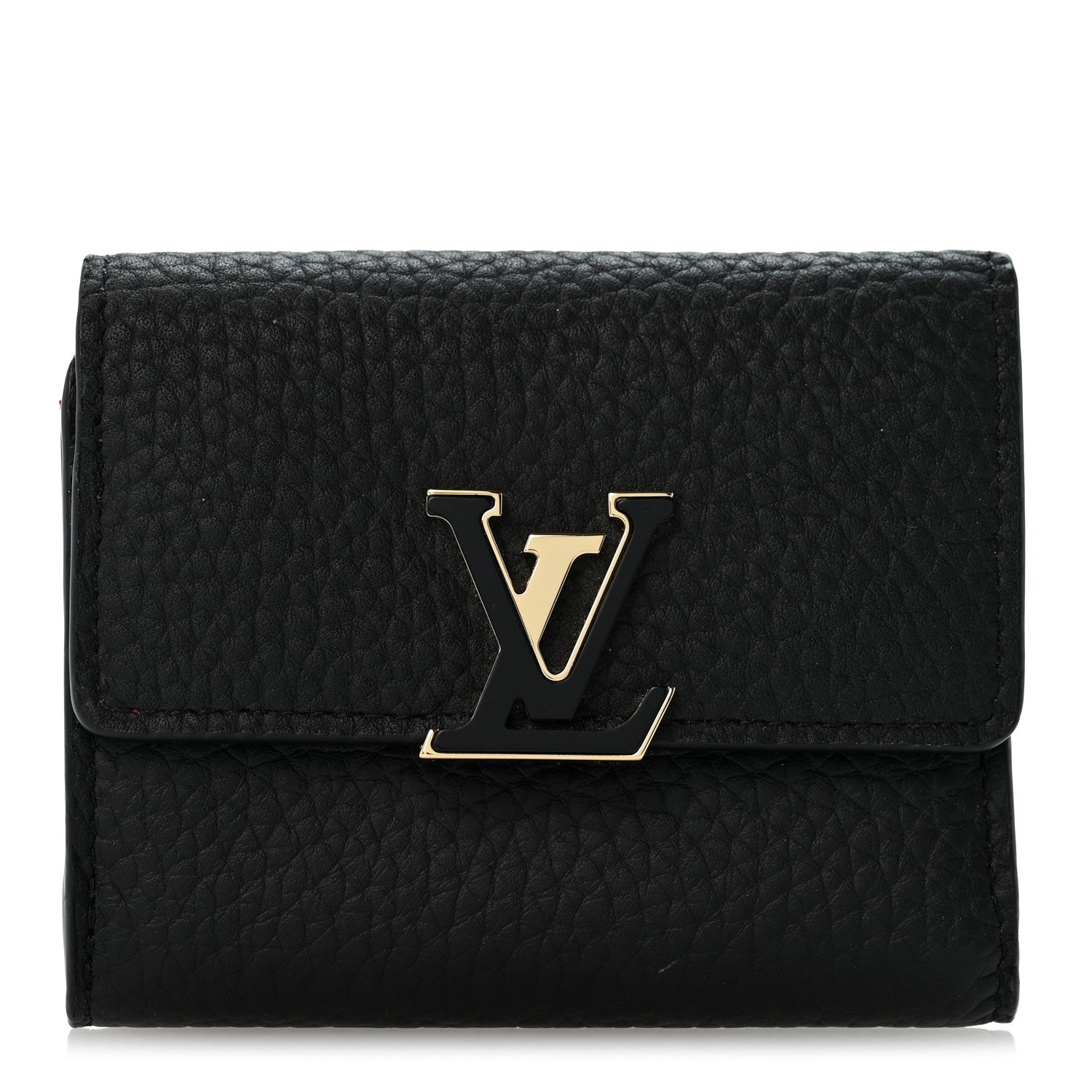 Louis Vuitton Taurillon Capucines XS Wallet Black 1 of 6