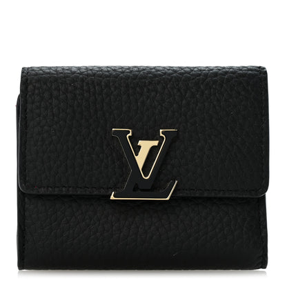 Louis Vuitton Taurillon Capucines XS Wallet Black 1 of 6