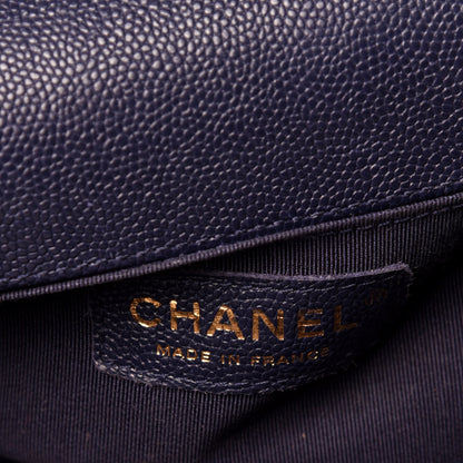 Chanel Caviar Quilted Small Boy Flap Navy 10 of 23