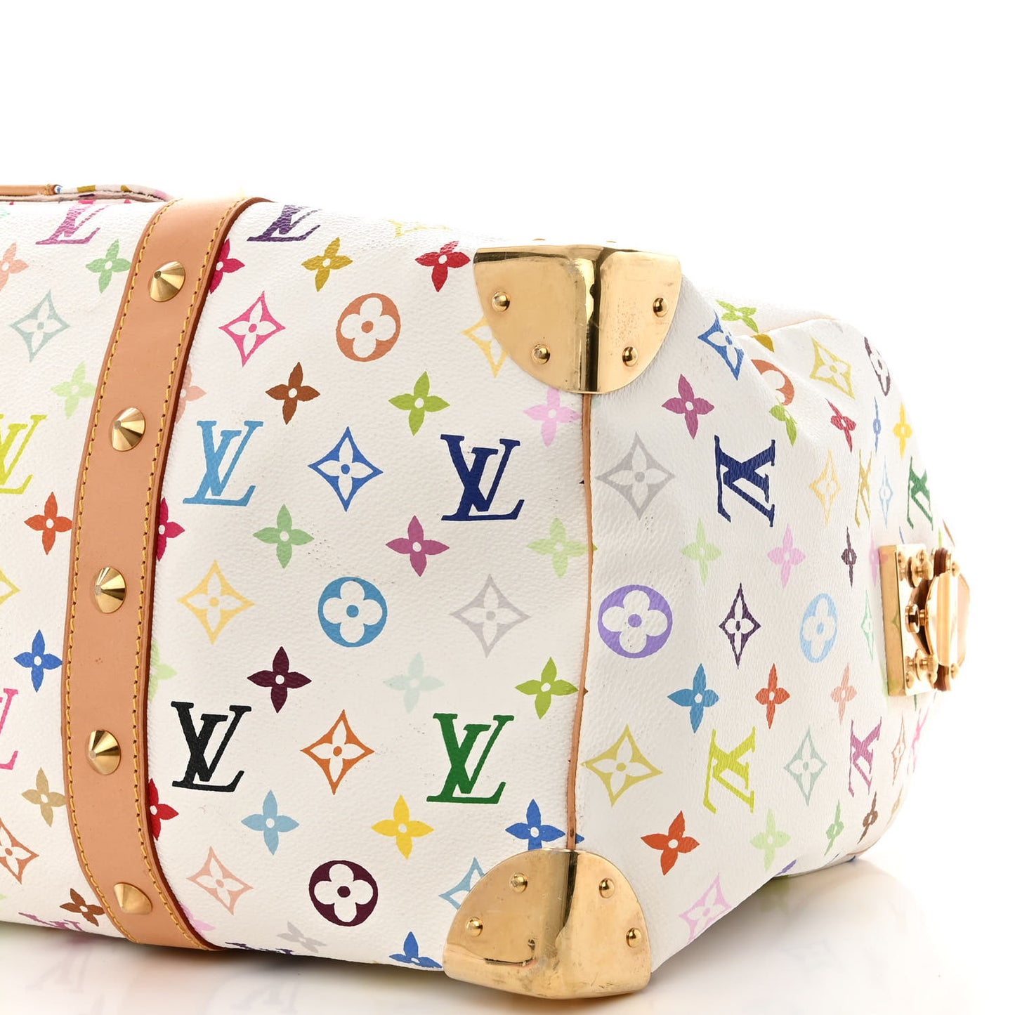 Monogram Multicolor Keepall 45 White