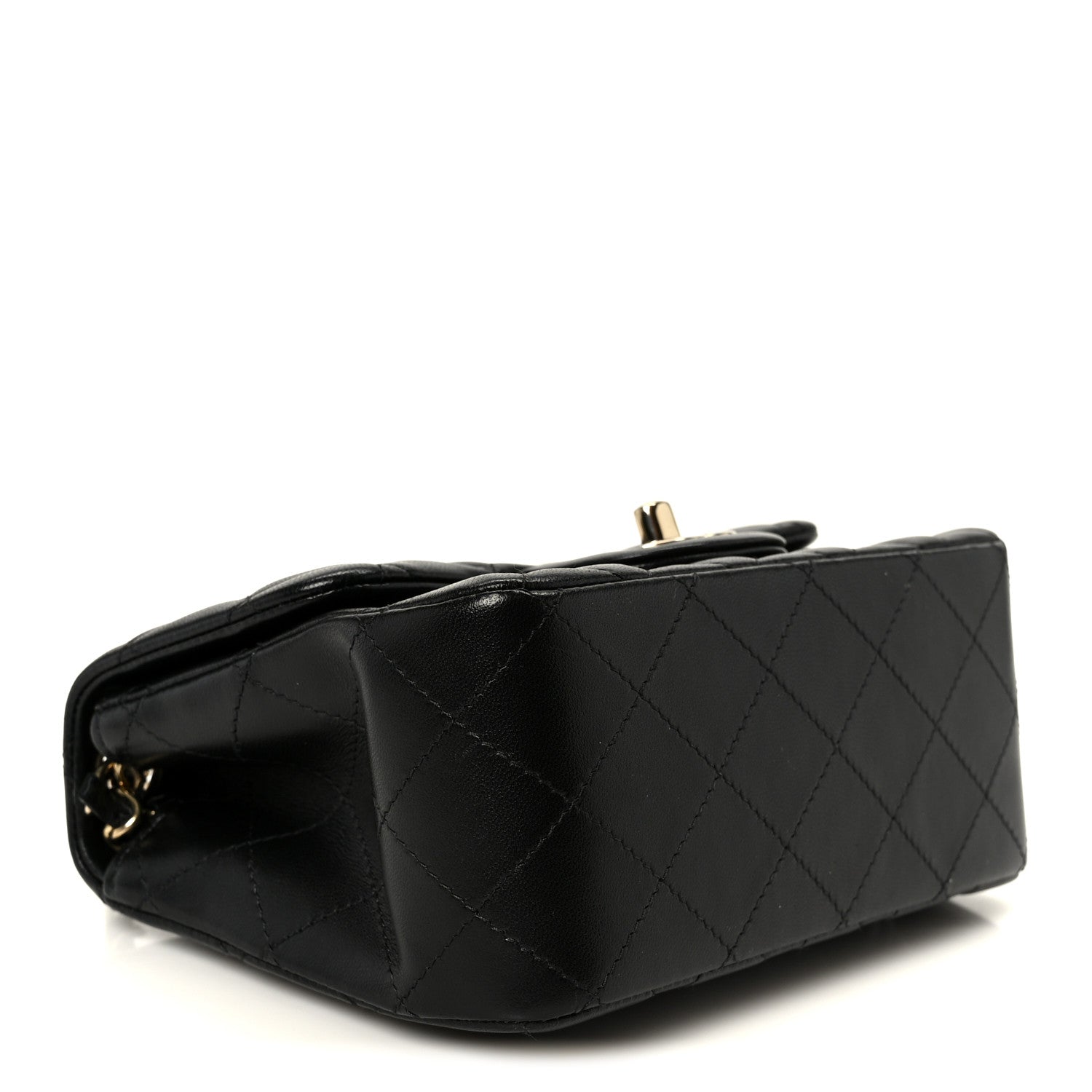 Chanel Lambskin Quilted Mini Square Flap Black 3 of 11
