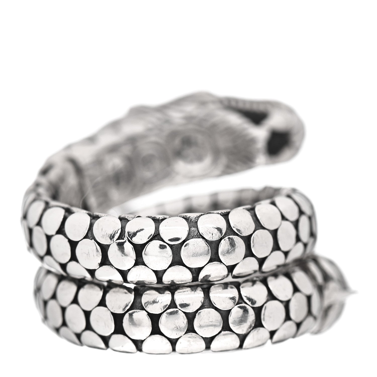John Hardy Sterling Silver Legends Naga Dragon Coil Ring 56 7.5 4 of 5