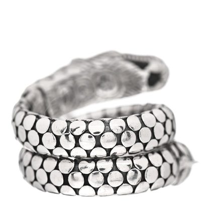 John Hardy Sterling Silver Legends Naga Dragon Coil Ring 56 7.5 4 of 5