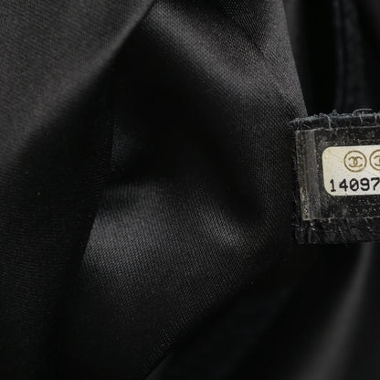 Chanel Glazed Calfskin Large On The Road Tote Black 7 of 12