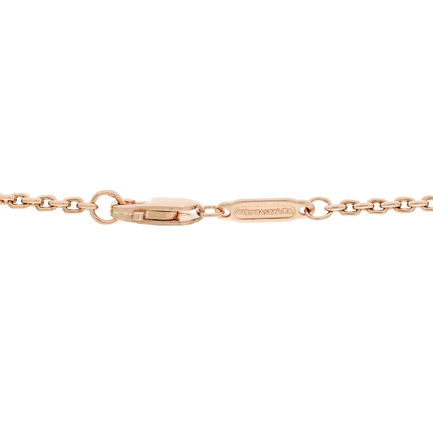18K Rose Gold Small Lock Pendant Necklace