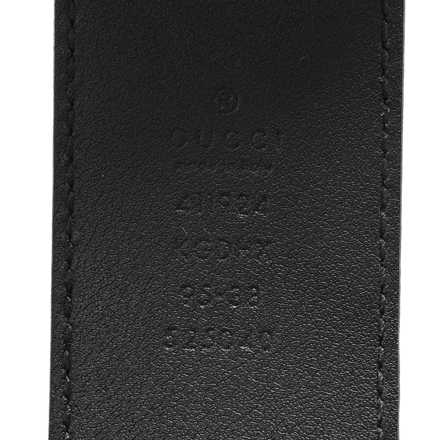 GG Supreme Monogram Selleria Calfskin Interlocking G 40mm Belt 95 38 Black Grey