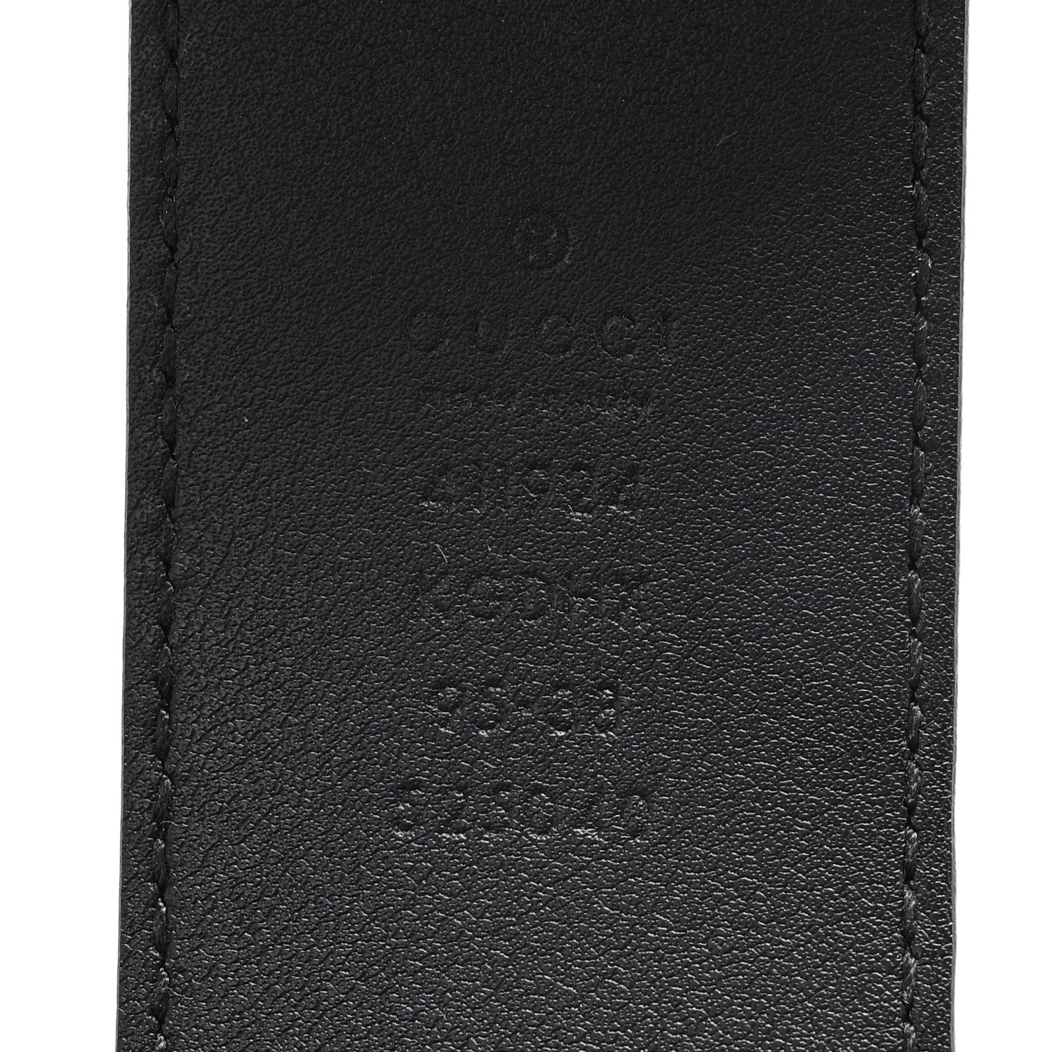 Gucci GG Supreme Monogram Selleria Calfskin Interlocking G 40mm Belt 95 38 Black Grey 5 of 7