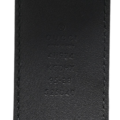 Gucci GG Supreme Monogram Selleria Calfskin Interlocking G 40mm Belt 95 38 Black Grey 5 of 7