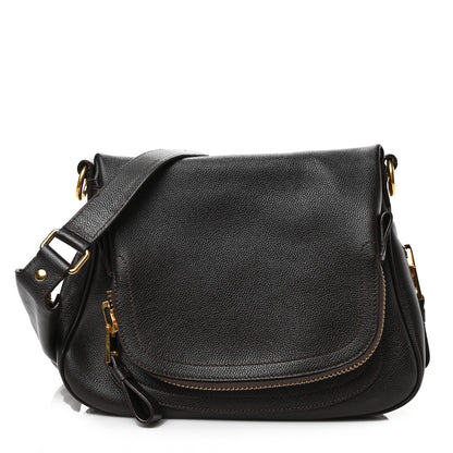 Tom Ford Grained Calfskin Medium Jennifer Crossbody Bag Brown 1 of 13