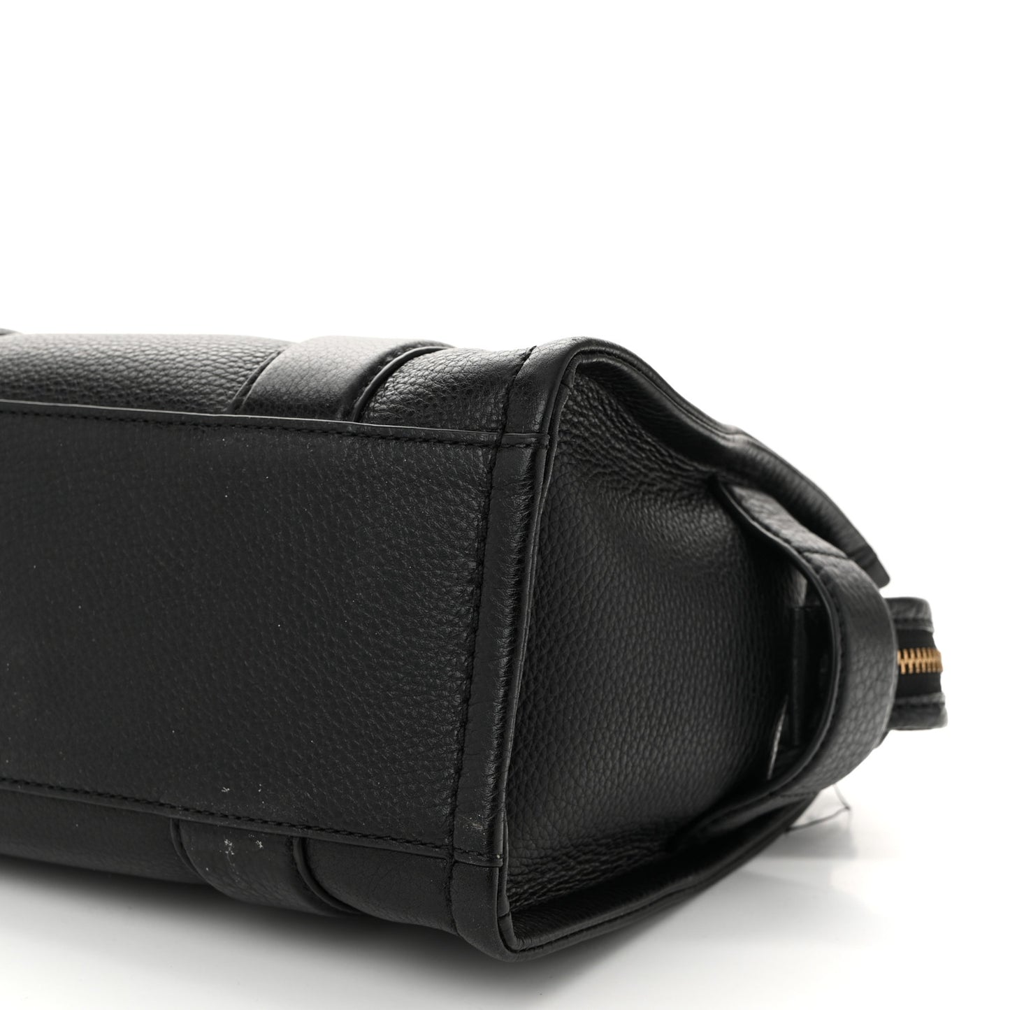 Grained Calfskin Small The Tote Bag Black