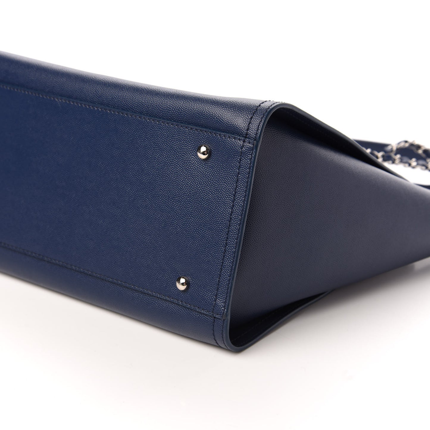 Caviar Small Studded Deauville Tote Navy
