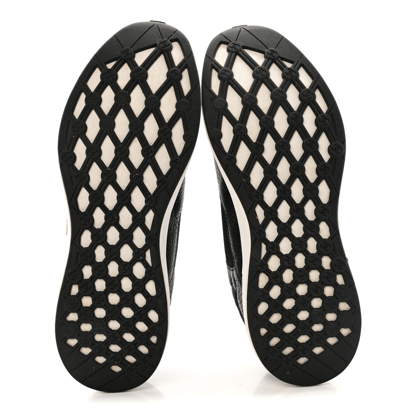 Calfskin Mesh Lycra Suede Womens Logo Sneakers 41 Black