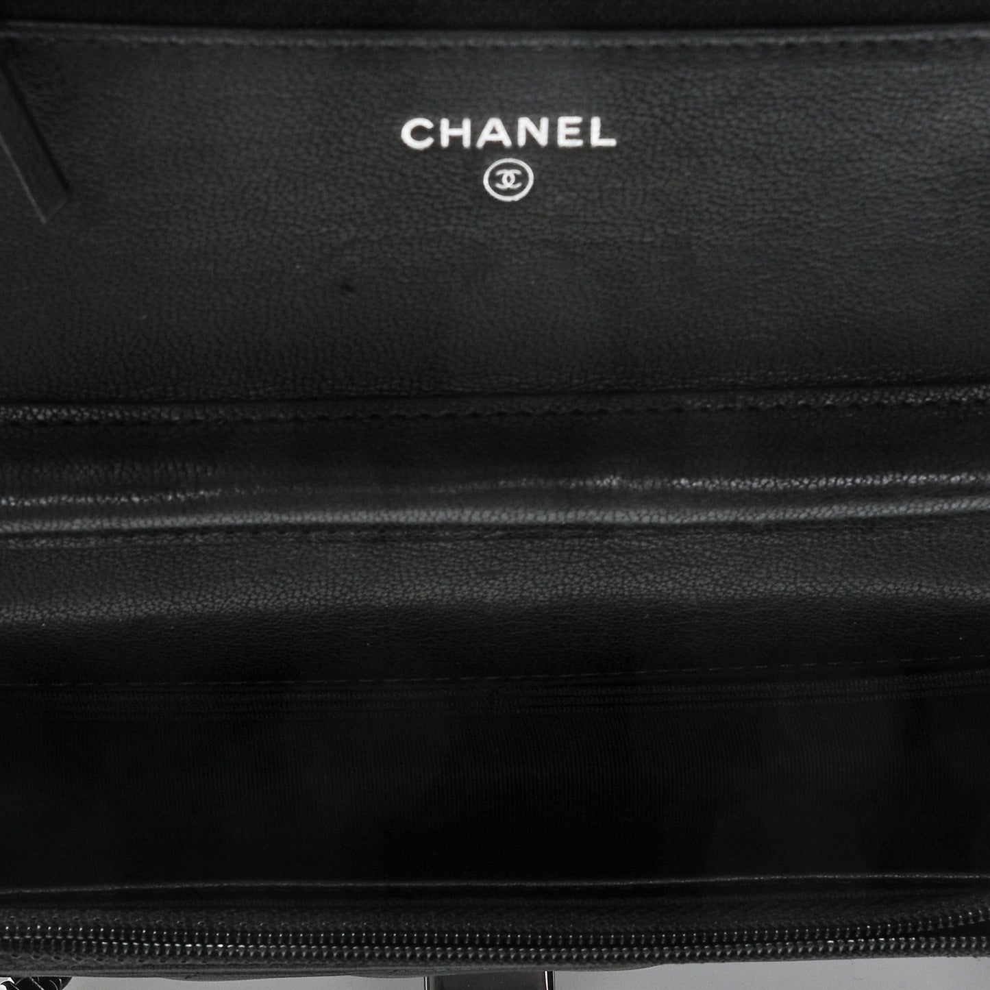 Sheepskin Chevron Reissue Wallet On Chain WOC So Black