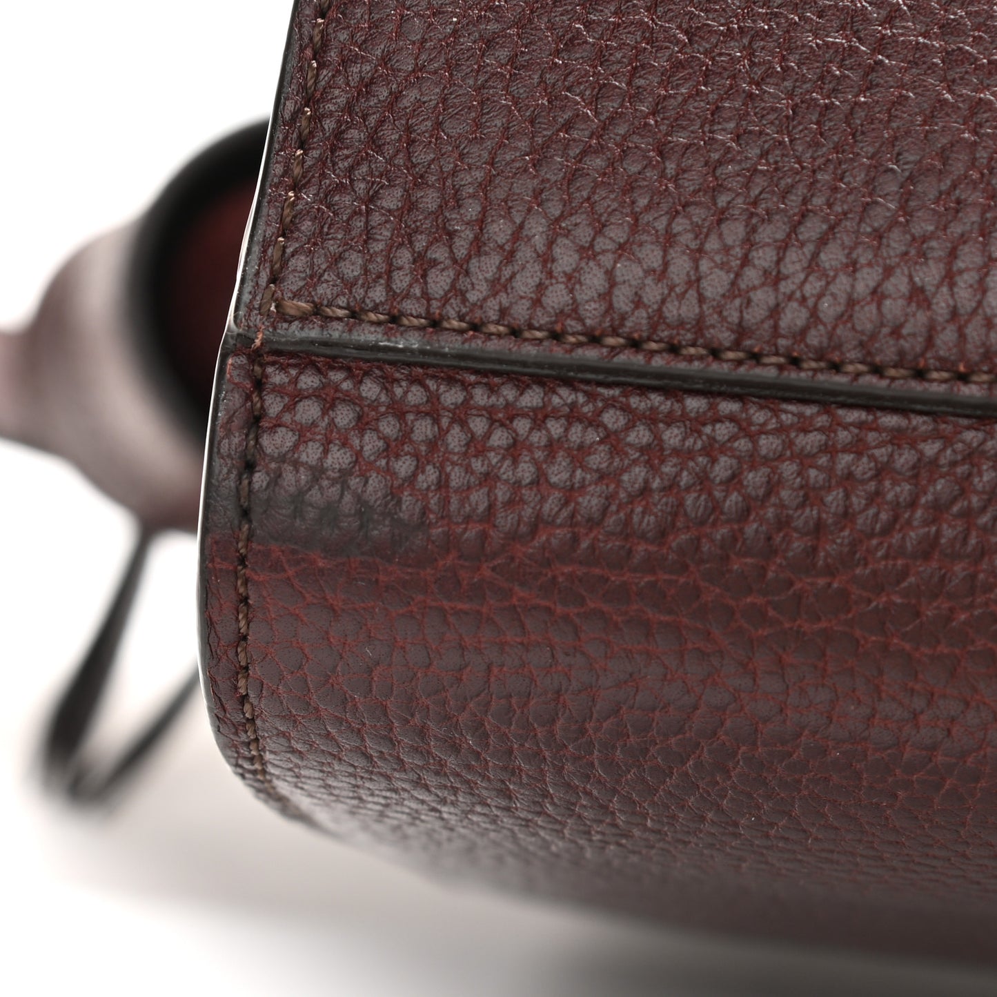 Grain Vegetable Tanned Calfskin Zipped Bayswater Oxblood