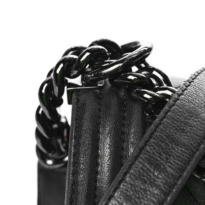 Chanel Caviar Quilted New Medium Boy Flap So Black 16 of 17