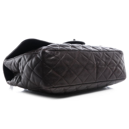 Chanel Caviar Quilted Jumbo Single Flap Dark Brown 4 of 8