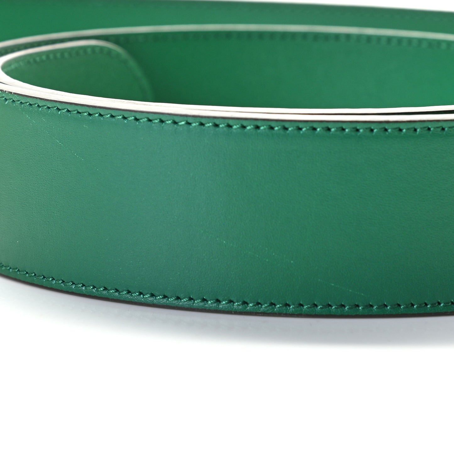 Calfskin Ceramic Glass Double G 40mm Belt 100 40 Emerald Multicolor