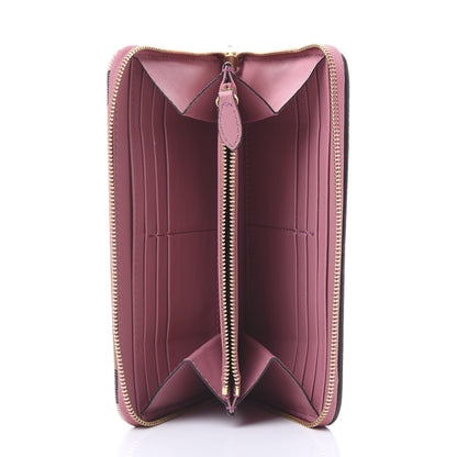 Burberry Grainy Calfskin House Check Elmore Zip Around Wallet Mauve Pink 4 of 8