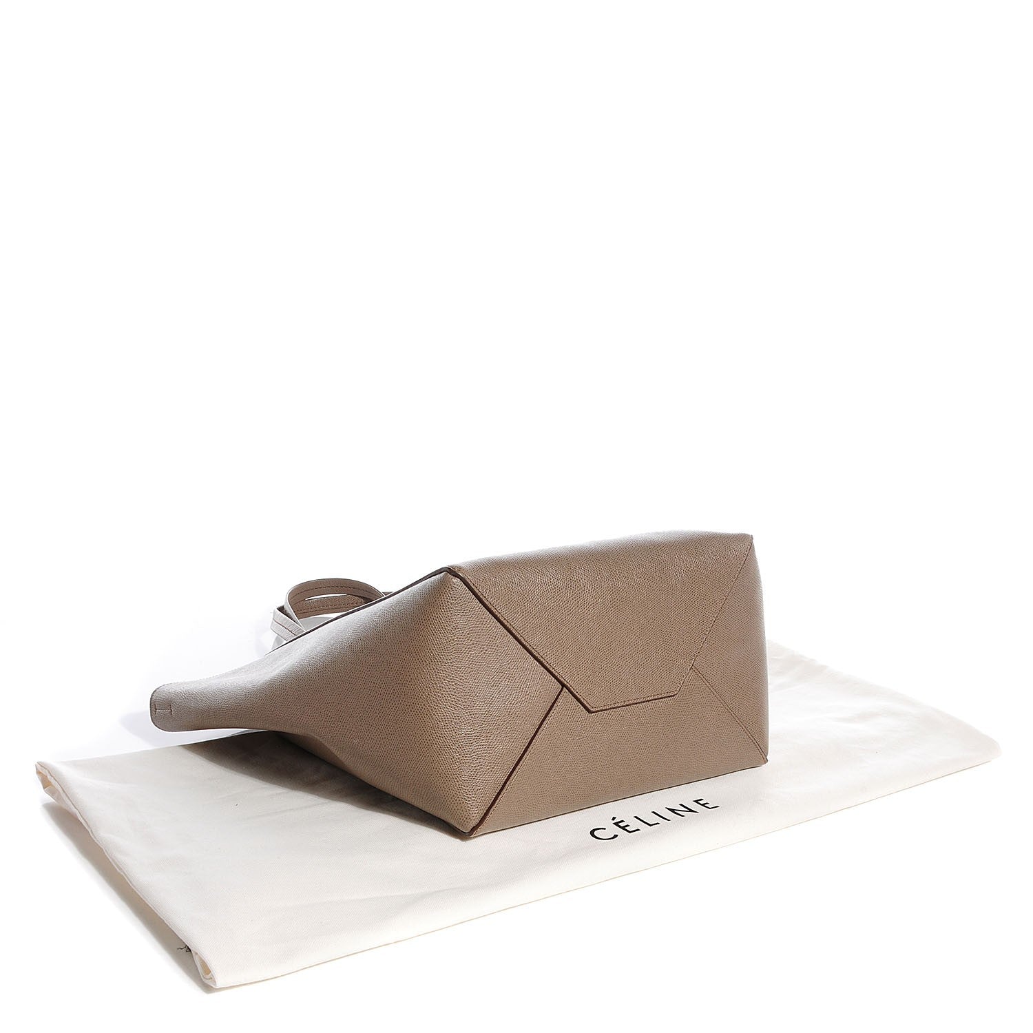 Celine Grained Calfskin Small Horizontal Cabas Phantom Taupe 4 of 8