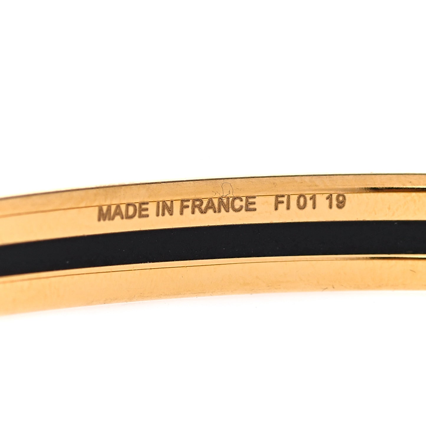 Enamel Printed Extra Narrow Printed Bracelet 70 Blue