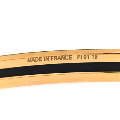 Hermes Enamel Printed Extra Narrow Printed Bracelet 70 Blue 5 of 6