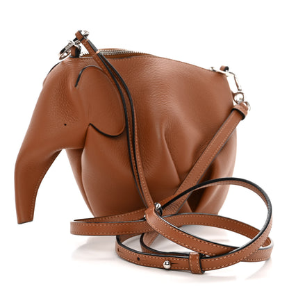 Loewe Calfskin Mini Elephant Crossbody Bag Tan 3 of 9