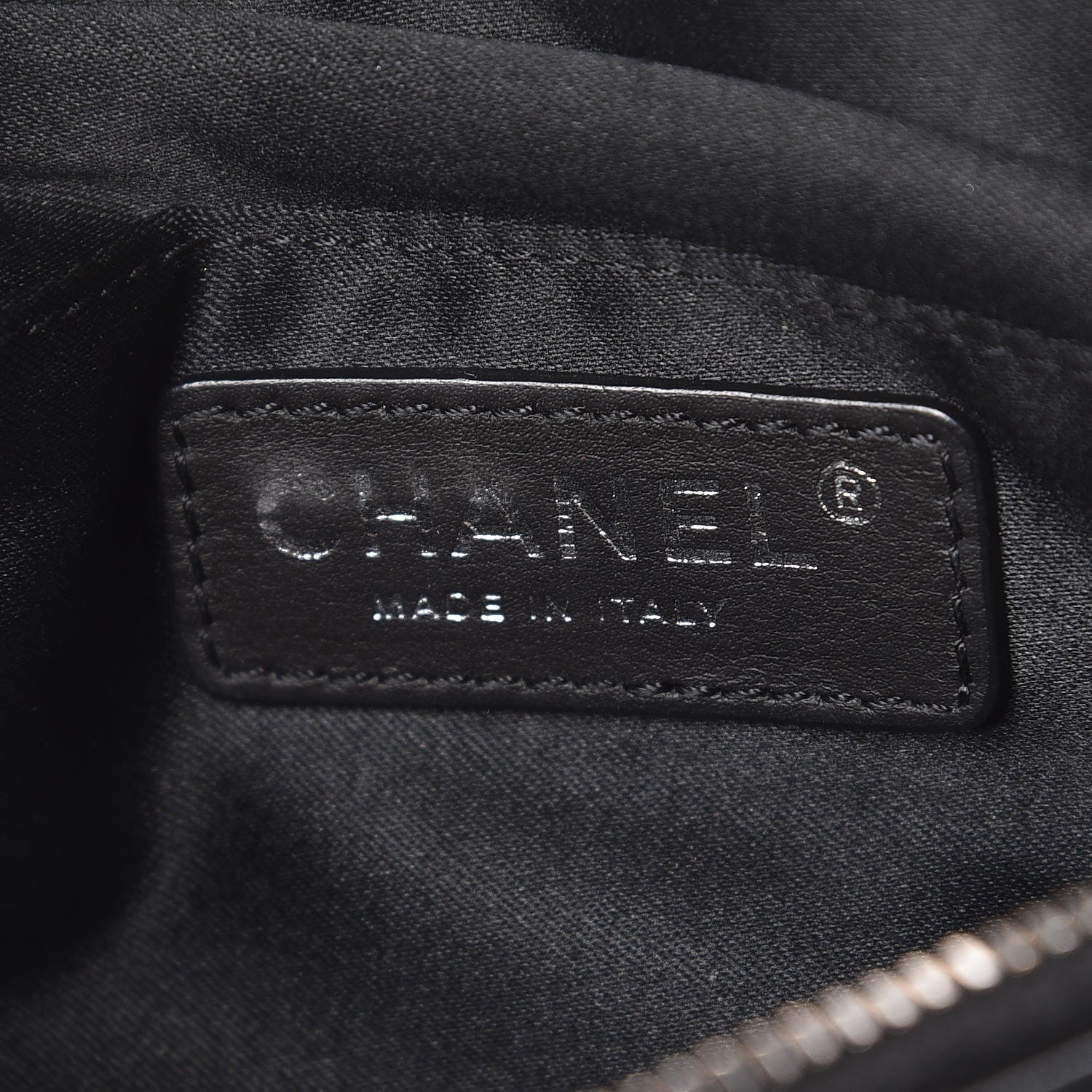 Chanel Lambskin Quilted Banane Waist Bag Fanny Pack Black 6 of 8