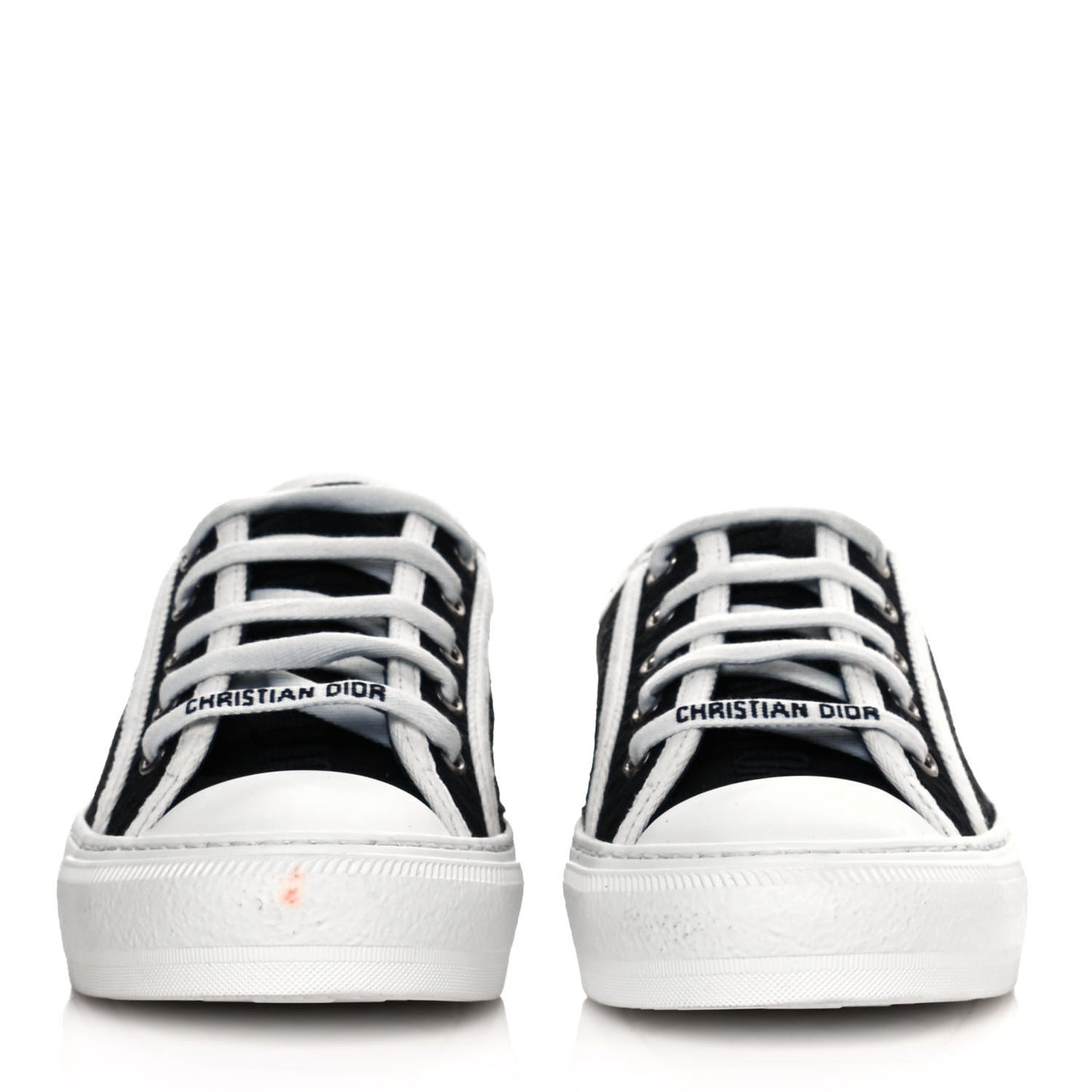 Resille Embroidered Walk'N'Dior Low Top Sneakers 36.5 Black