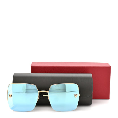 Cartier Panthere De Cartier Sunglasses CT0121S Gold 8 of 8