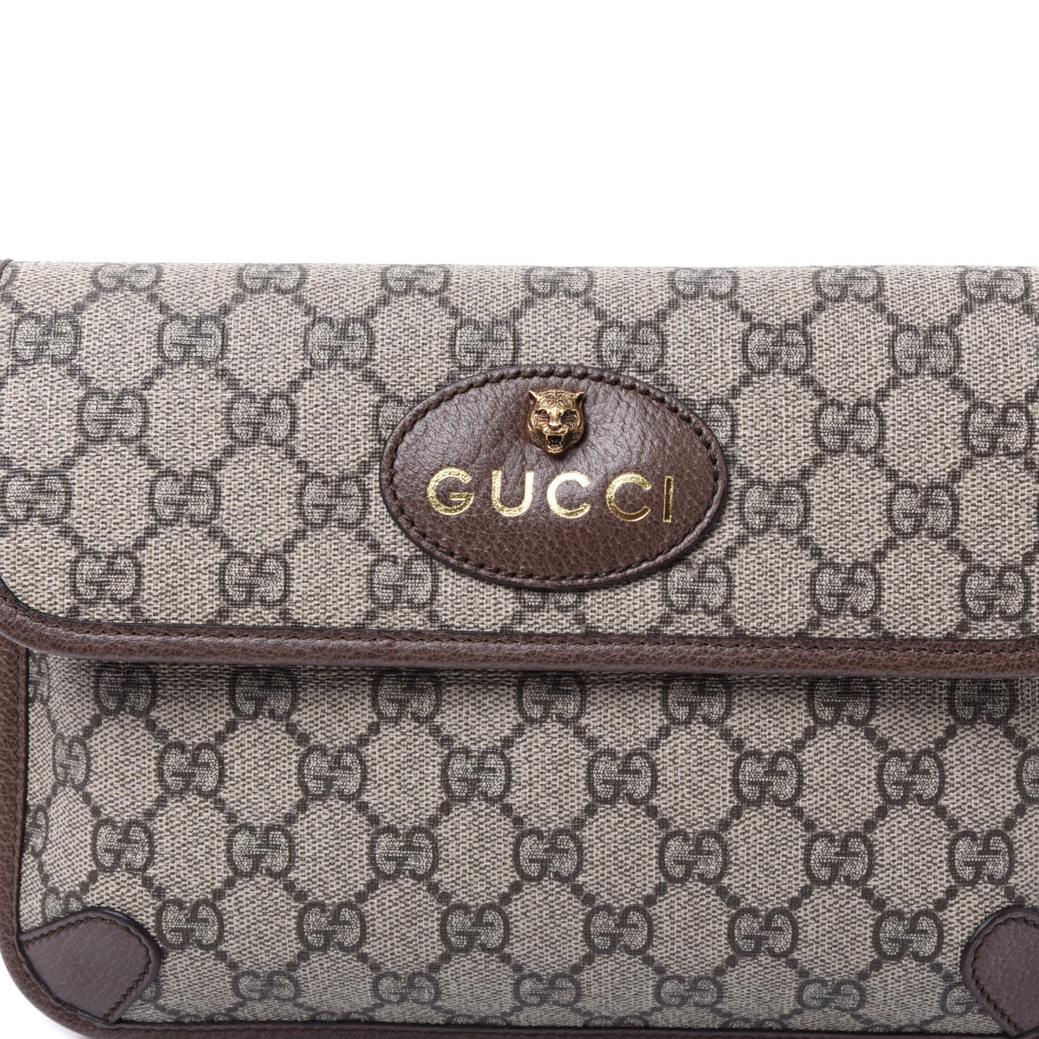 Gucci GG Supreme Monogram Neo Vintage Web Belt Bag Brown 9 of 9