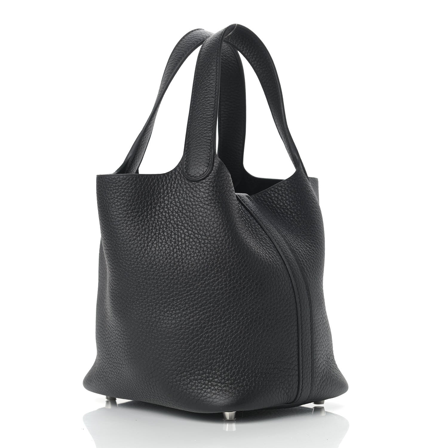 Hermes Taurillon Clemence Picotin Lock 18 PM Black 3 of 9