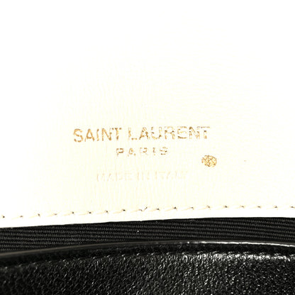 Saint Laurent Lambskin Chevron Quilted Mini LouLou Crema Soft 7 of 14