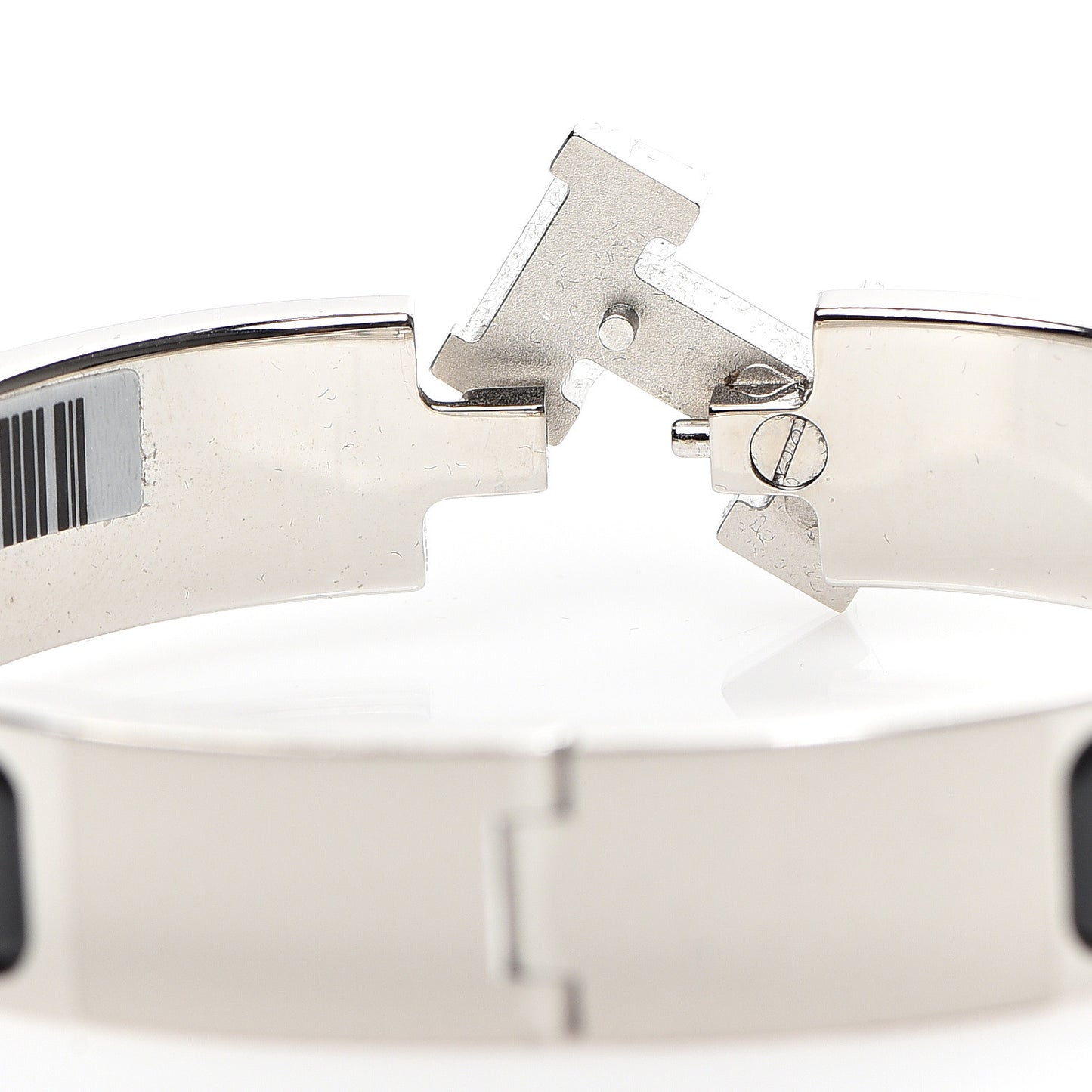 Enamel Narrow Clic Clac H Bracelet PM Black