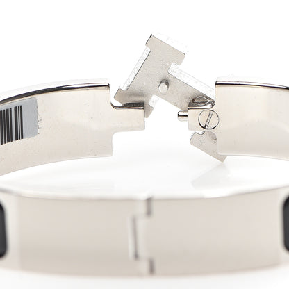 Hermes Enamel Narrow Clic Clac H Bracelet PM Black 3 of 4