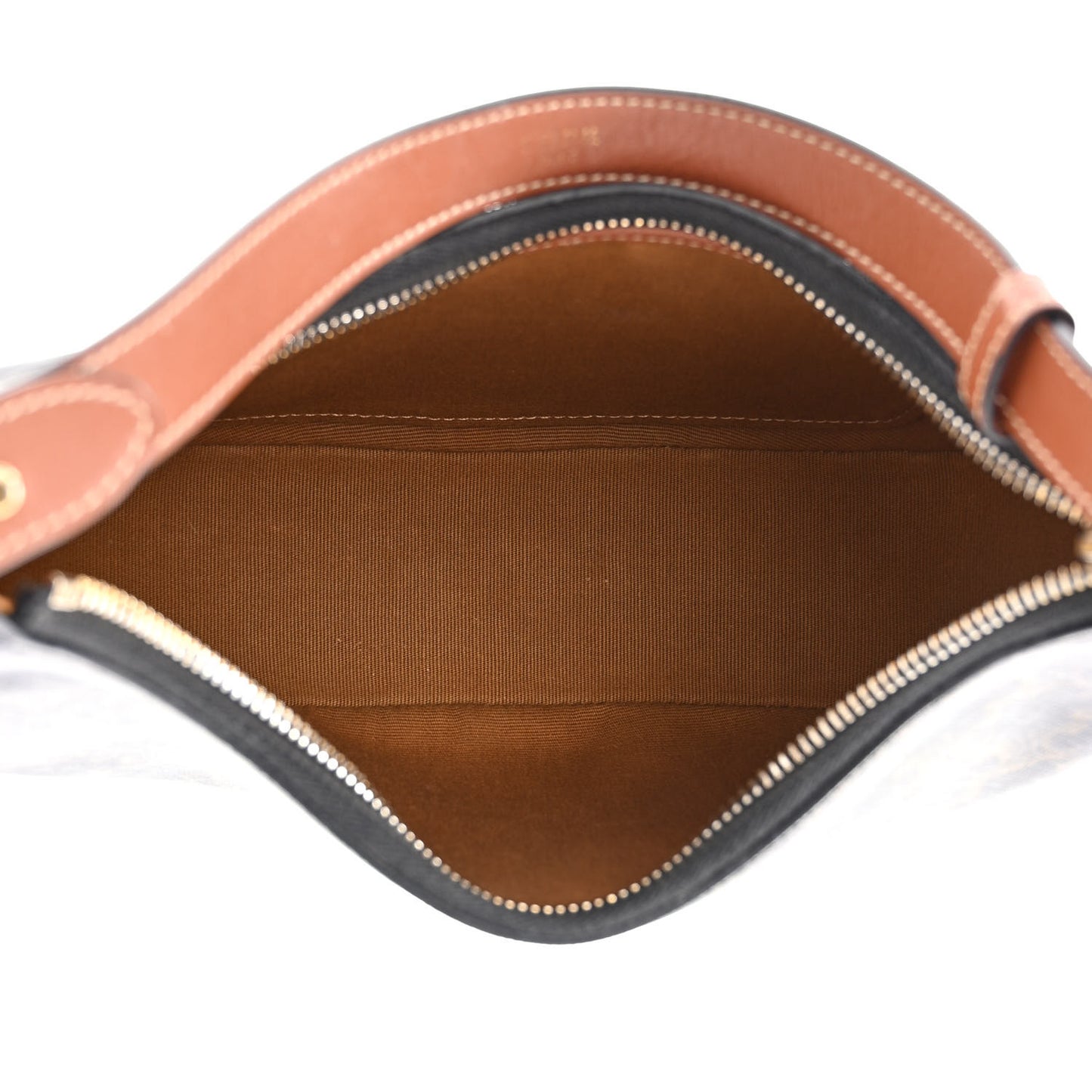 Triomphe Canvas Calfskin Ava Shoulder Bag Tan