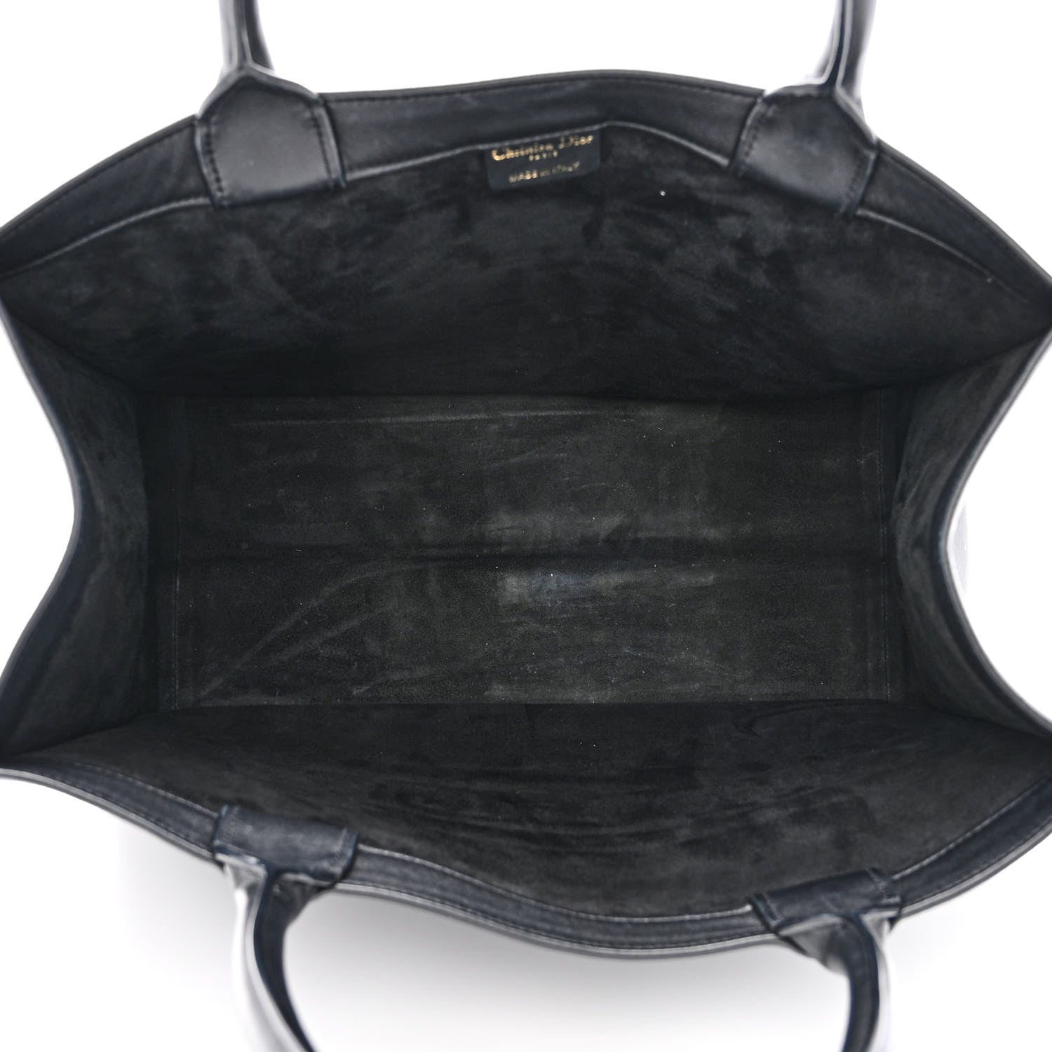 Christian Dior Calfskin Embossed Medium Book Tote Black 5 of 10