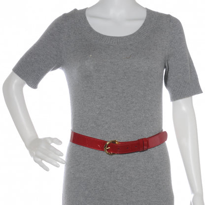 Louis Vuitton Vernis Belt 80 32 Pomme D'Amour 2 of 6