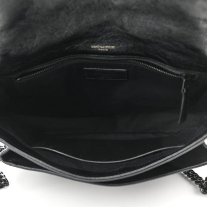 Saint Laurent Crinkled Calfskin Matelasse Monogram Medium Niki Chain Satchel Black 5 of 10