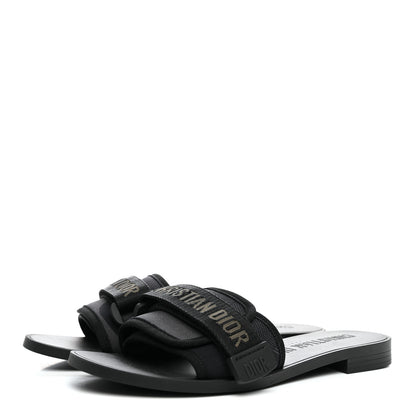 Christian Dior Technical Stretch Fabric Camouflage Dio(r)evolution Slide Sandals 36 Black Military 4 of 10