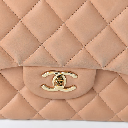 Chanel Lambskin Quilted Jumbo Double Flap Beige Clair 20 of 25