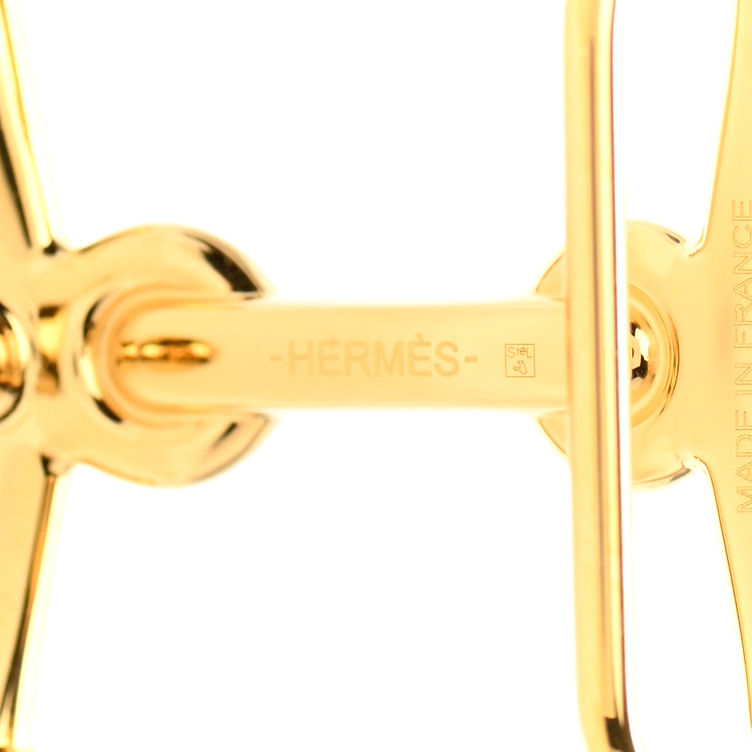 Hermes Permabrass 24mm Mors H Belt Buckle Gold 3 of 4