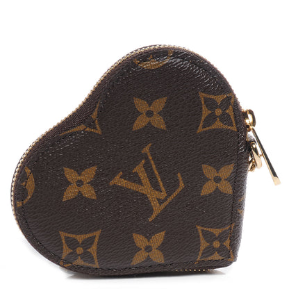 Louis Vuitton Monogram Leopard Coeur Heart Coin Purse Blanc Corail 3 of 8
