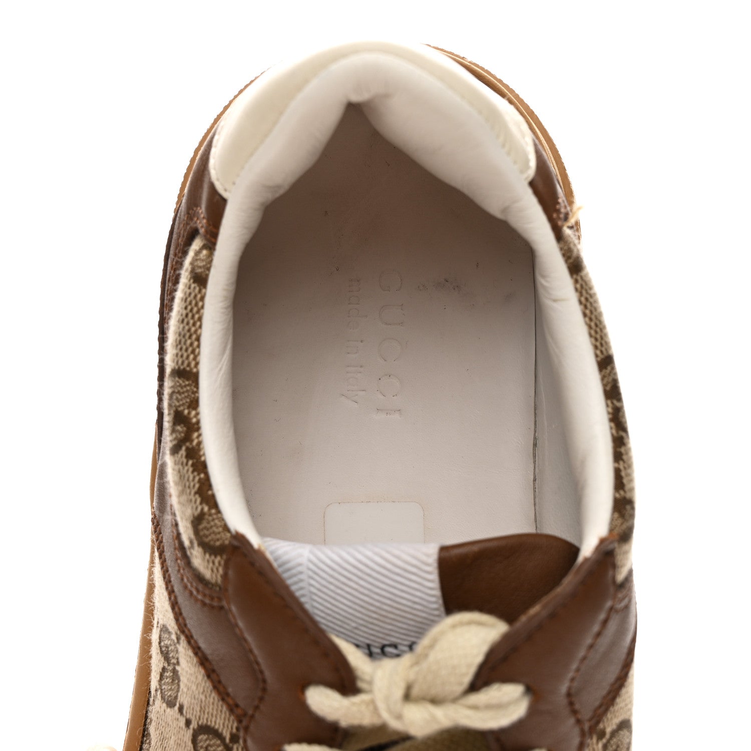 Gucci Calfskin GG Monogram Womens Platform 55mm Sneakers 39
