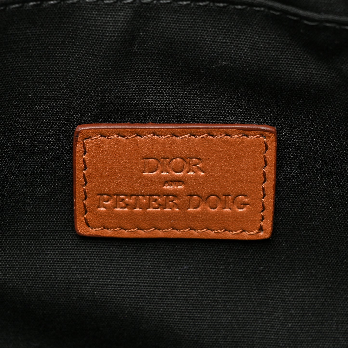 X Peter Doig Denim Soft Camouflage Saddle Bag