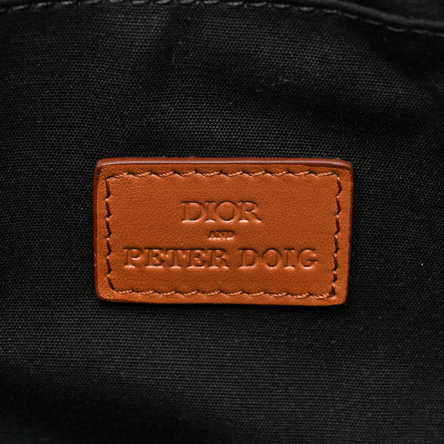 Christian Dior X Peter Doig Denim Soft Camouflage Saddle Bag 6 of 8