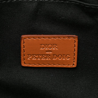 Christian Dior X Peter Doig Denim Soft Camouflage Saddle Bag 6 of 8