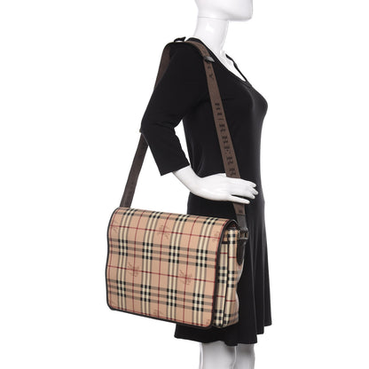 Burberry Haymarket Check Diaper Messenger Bag 2 of 11