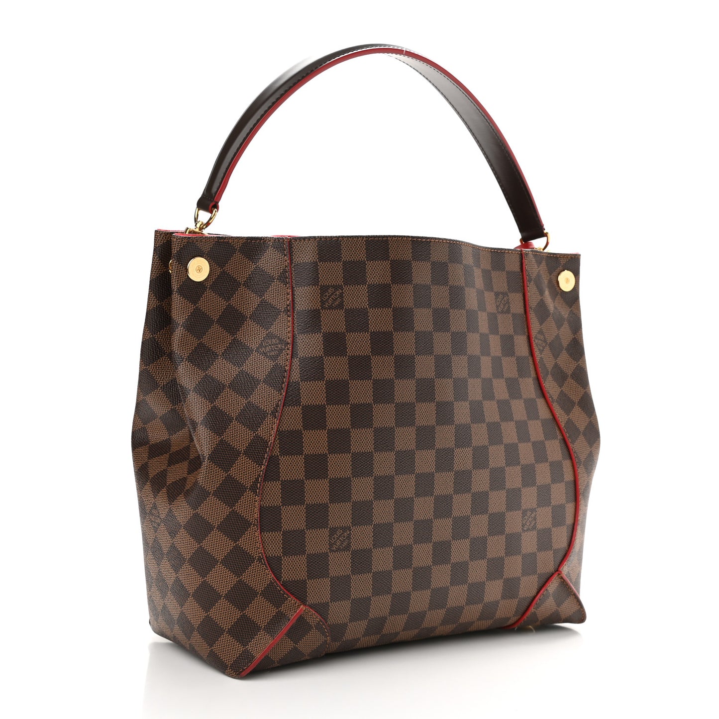 Damier Ebene Caissa Hobo Cherry
