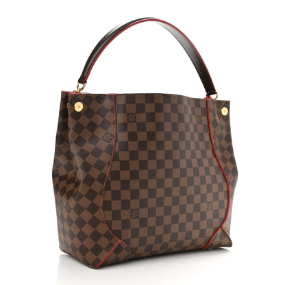 Louis Vuitton Damier Ebene Caissa Hobo Cherry 3 of 11