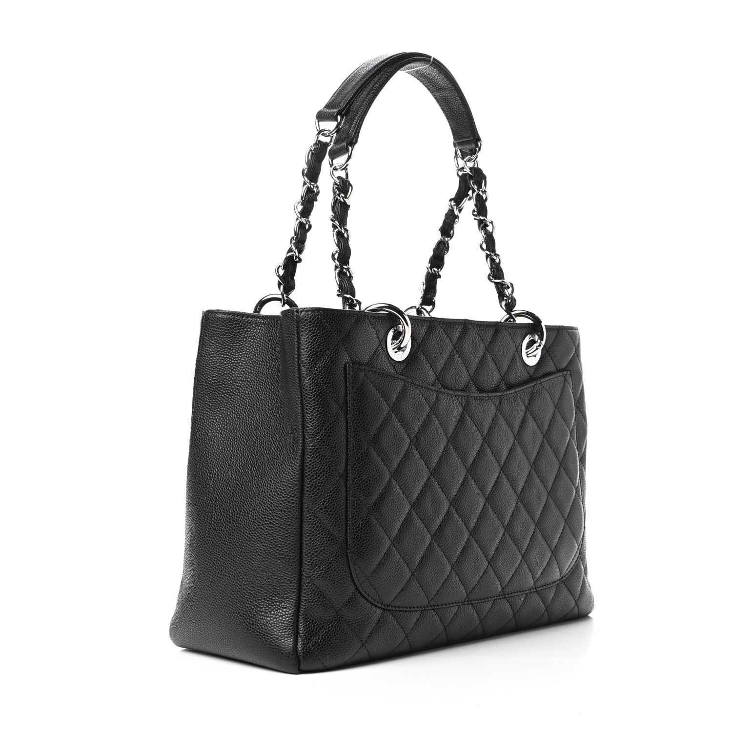 Chanel Caviar Quilted Grand Shopping Tote GST Black 3 of 9
